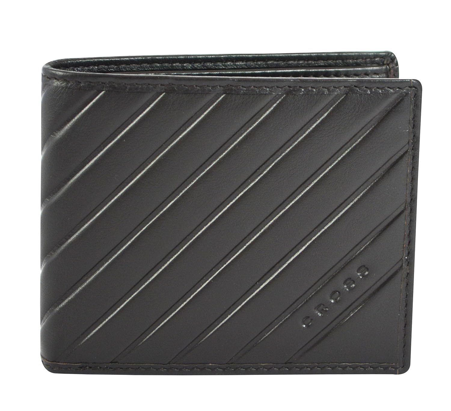 CROSS Tech+ Brown Leather Grabado Men's Wallet Blutooth Tracker Item# AC178402-2