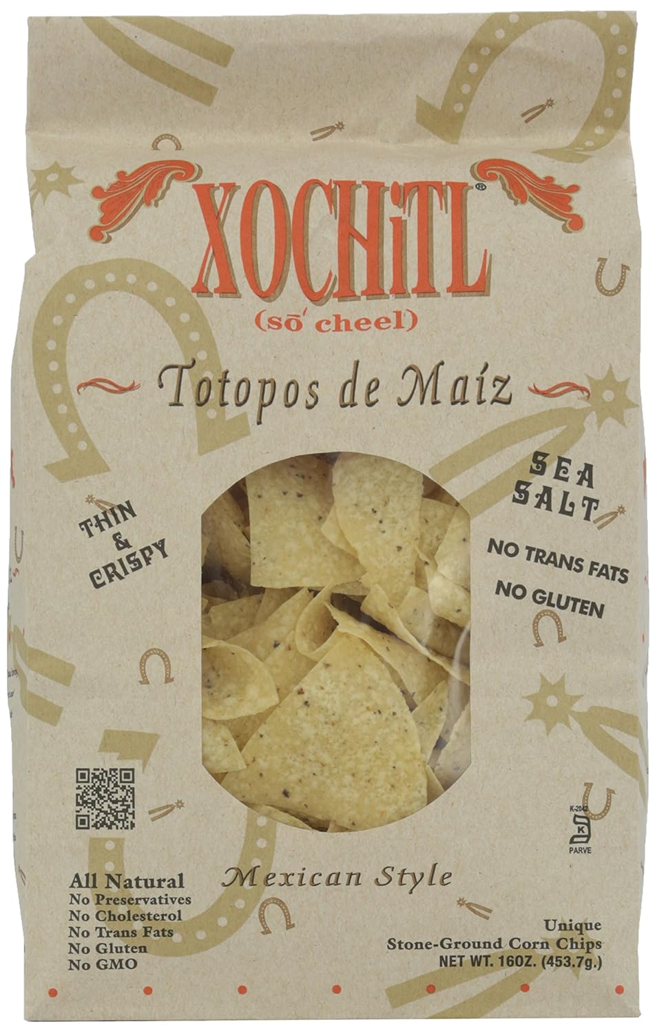 Xochitl Corn Tortilla Chips, Salted, 16 oz