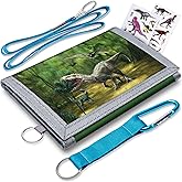 Yollber Kids Wallets for Boys With Coin Pocket, Wallets for Kids Ages 4-18,Trifold Wallet, Novelty Wallet for Childrens Birthday Gifts(Dinosaur)