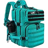 LHI Tactical Military Backpack for Men and Women 25L/35L Army Assault Pack Bag Small Rucksack with Bottle Holder