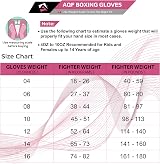 AQF Boxing Gloves Kids Adults 4oz 6oz 8oz 10oz 12oz 16oz Pink Training Muay Thai view 2