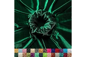 Ice Fabrics Stretch Velvet Fabric by The Yard - 60" Wide Soft Stretchy Fabric for Sewing Clothes, Apparel, Costume, Crafts - 90% Polyester 10% Spandex - Hunter Green - 1 Yard