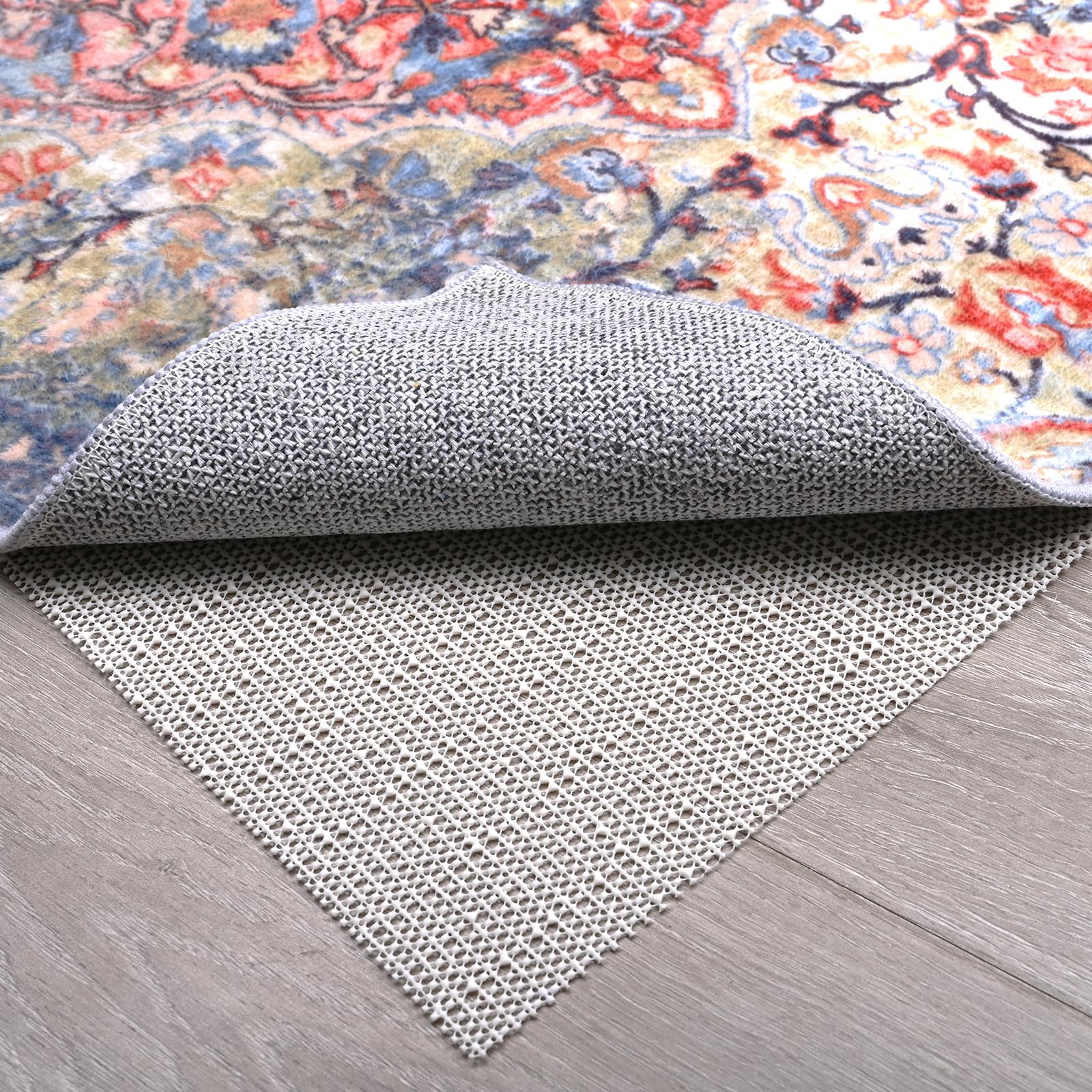 Photo 1 of Coyacool Non Slip Rug Pads for Hardwood Floors, 3x5 Rug Pad Gripper for Area Rugs, Under Carpet Anti Skid Mat, Beige, Keep Your Rugs Safe and in Place