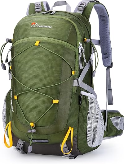 MOUNTAINTOP 40L Hiking Backpack Water Resistant Daypack 55x33x20 cm Men Women