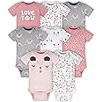 Gerber baby-girls 8-pack Short Sleeve Onesies Bodysuits