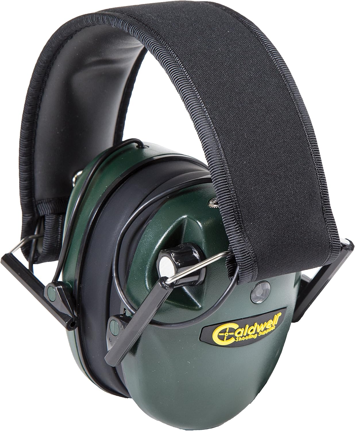Caldwell E-Max - ADULT Green - Low Profile Electronic 23 NRR Hearing Protection with Sound Amplification - Adjustable Earmuffs for Shooting, Hunting and Range : Hunting Earmuffs : Sports & Outdoors