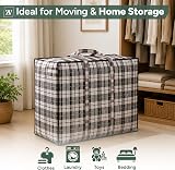 Zuvo Moving Bags with Zip (10 Pack) Large 60x50x25cm Waterproof view 4