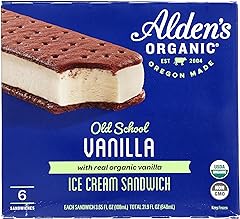 Julie's Organic, Vanilla Ice Cream Sandwich, 6 sandwiches, 21.90 oz (Frozen)
