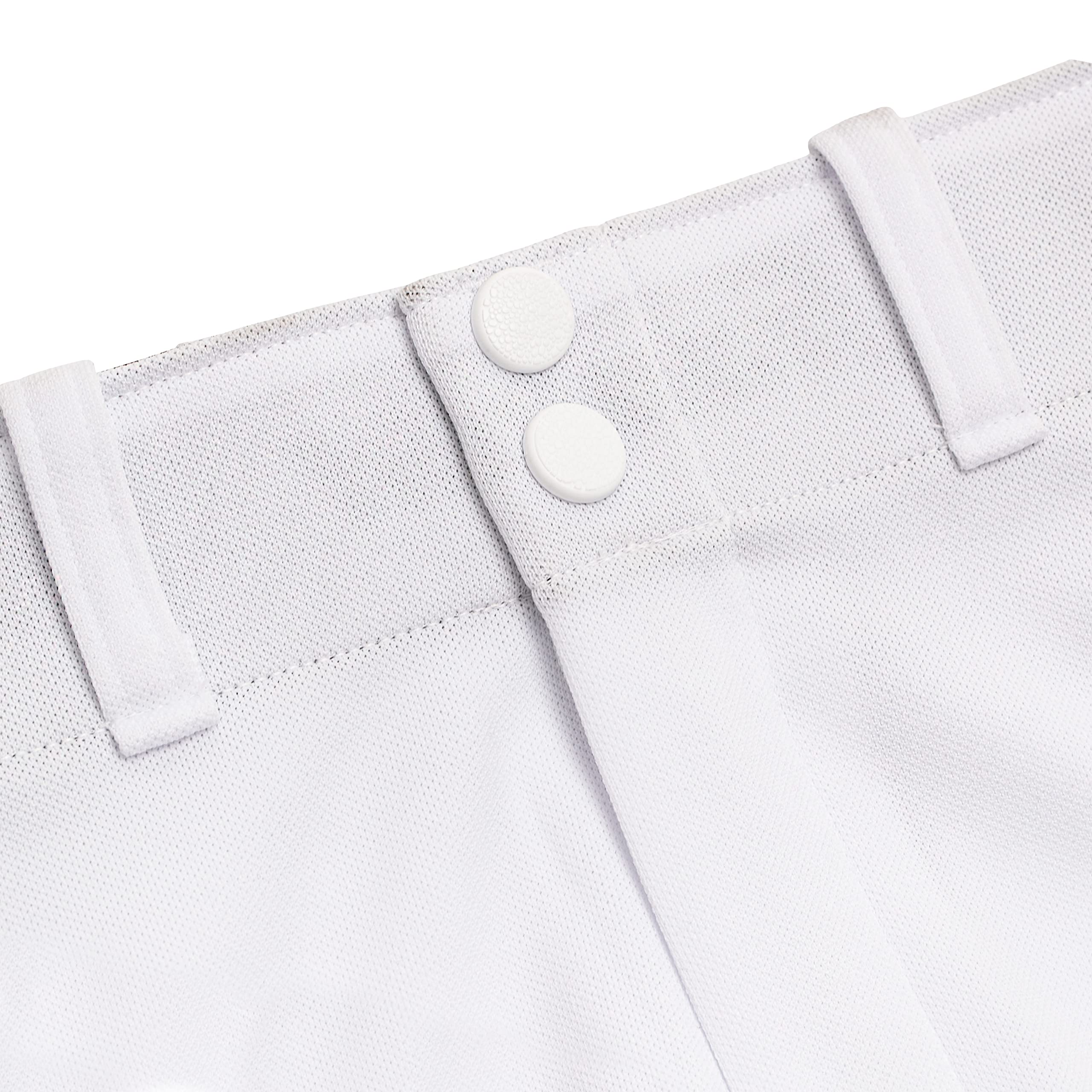 Franklin Sports Youth Baseball + Softball Pants - Knee High + Relaxed Fit Kids Baseball Pants - White, Black + Grey Pants