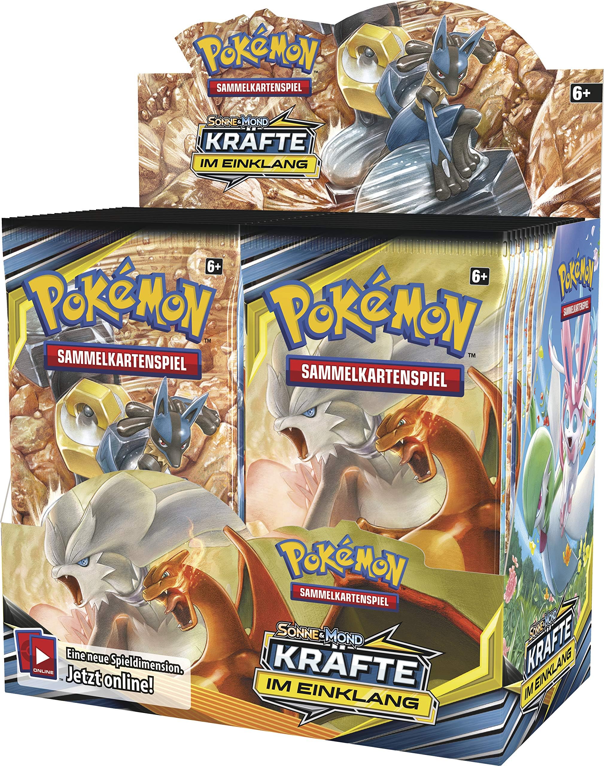 Pokemon SM10 forces in line display with 36 booster packs.