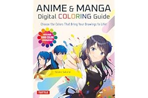 Anime & Manga Digital Coloring Guide: Choose the Colors That Bring Your Drawings to Life! (With Over 1000 Color Combinations)