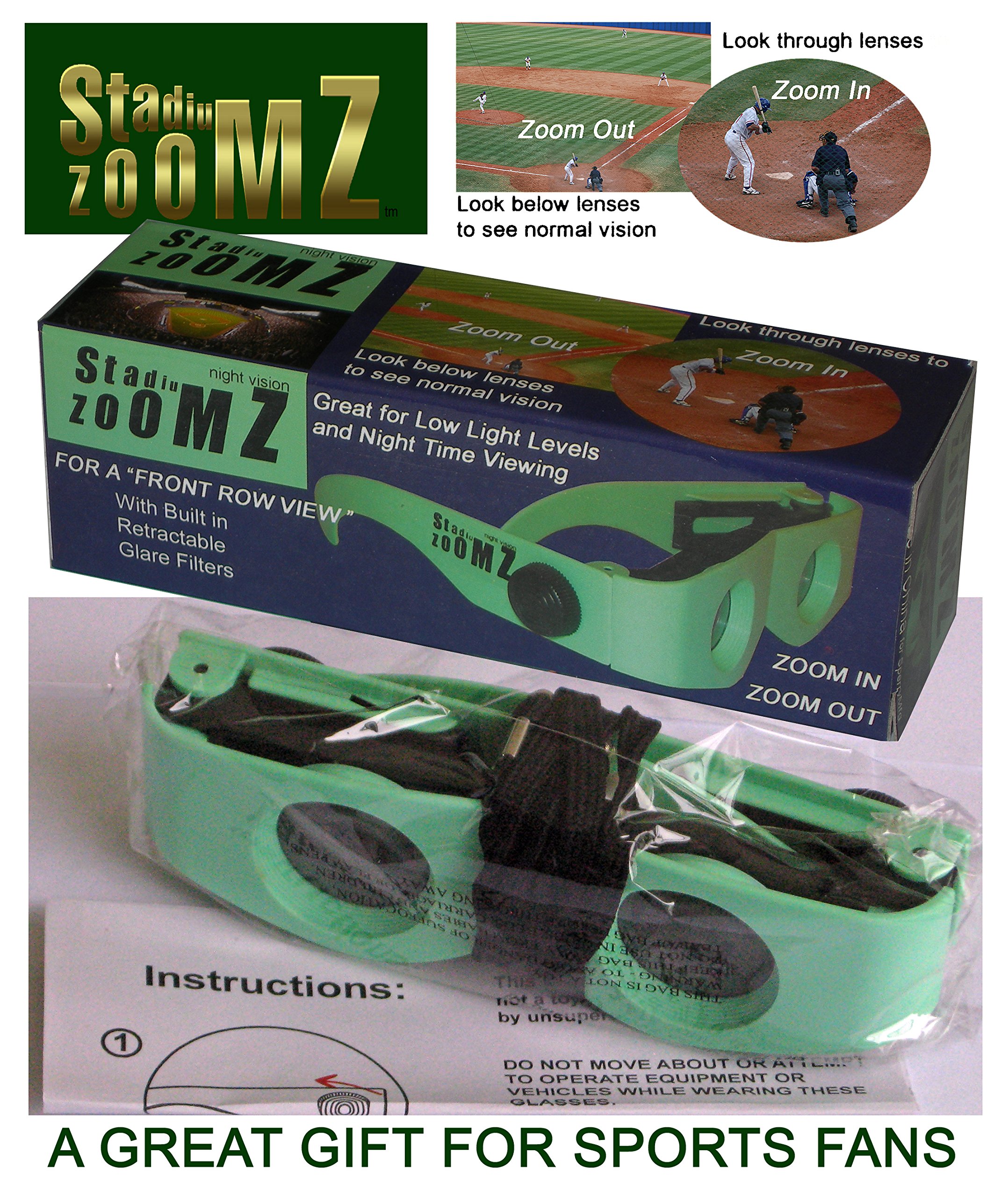 Binocular Glasses, Nite Vision, Low Light Levels, Aid For Macular