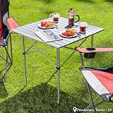Trail Outdoor Leisure Trail Lightweight Aluminium Table 70cm Folding view 2