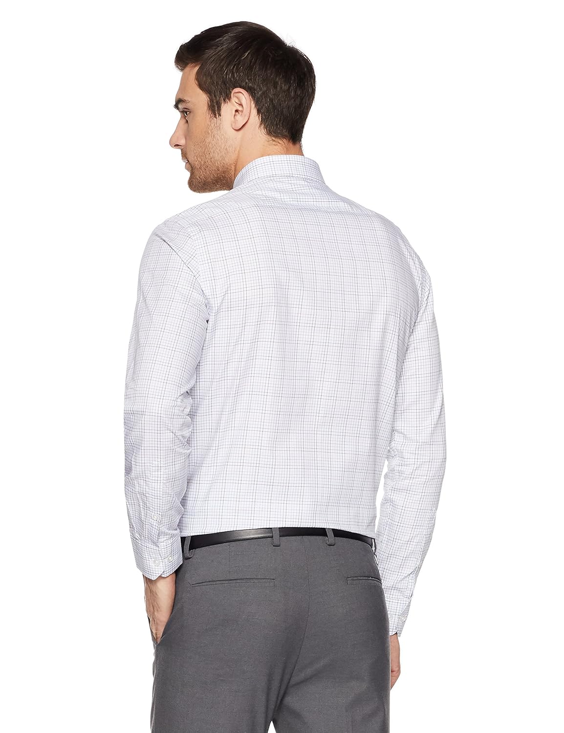 arrow men's checkered slim fit formal shirt