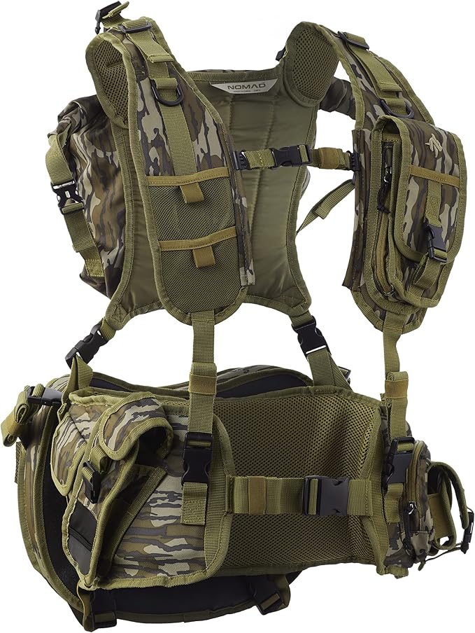 Nomad Mens Pursuit Convertible Turkey Vest Camo Turkey