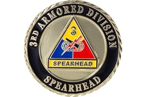 ARTISAN OWL United States Army 3rd Armored Division Spearhead Challenge Coin