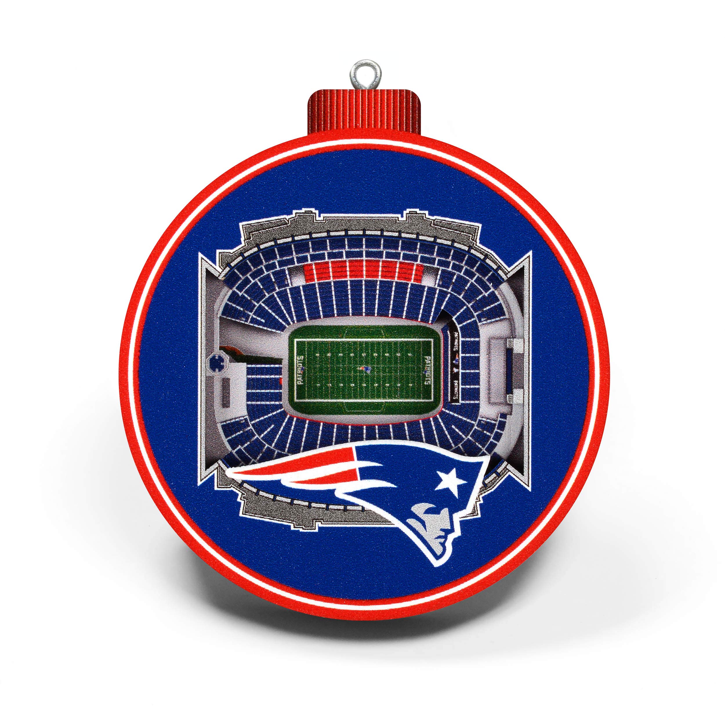 YouTheFan NFL New England Patriots 3D StadiumView Ornament - Gillette Stadium