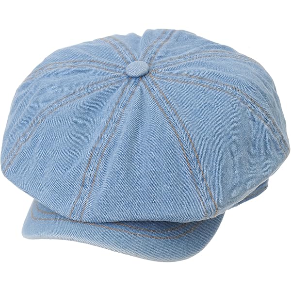 Unisex Japanese Oversized Denim Cotton Newsboy Hats Vintage Unisex