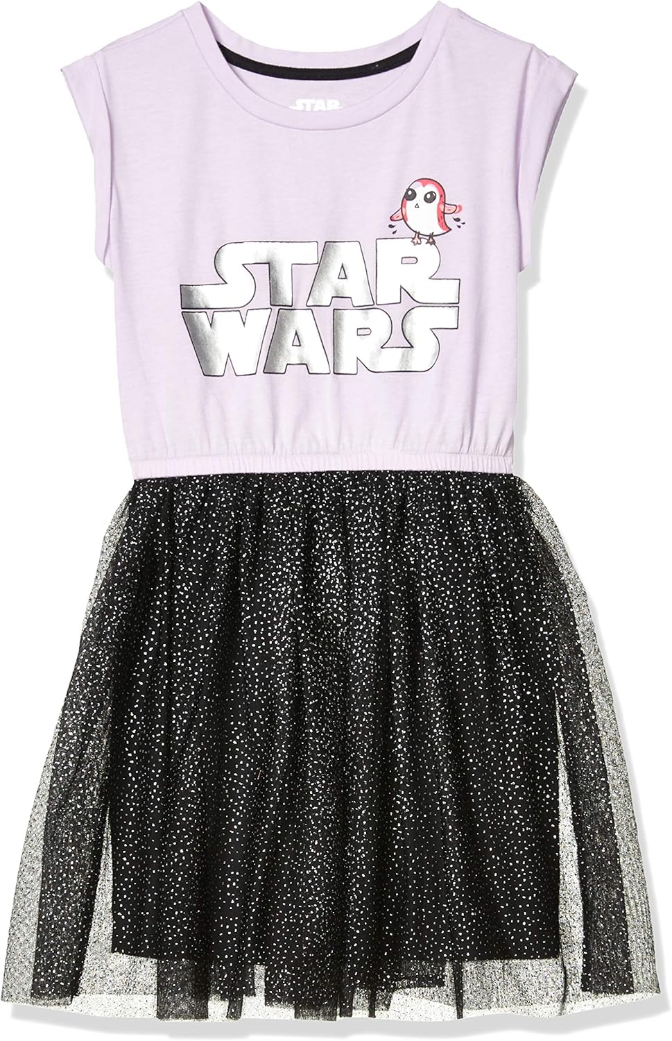  Brand - Spotted Zebra Girls' Disney Star Wars Marvel Frozen Princess Knit Short-Sleeve Tutu Dresses: Clothing