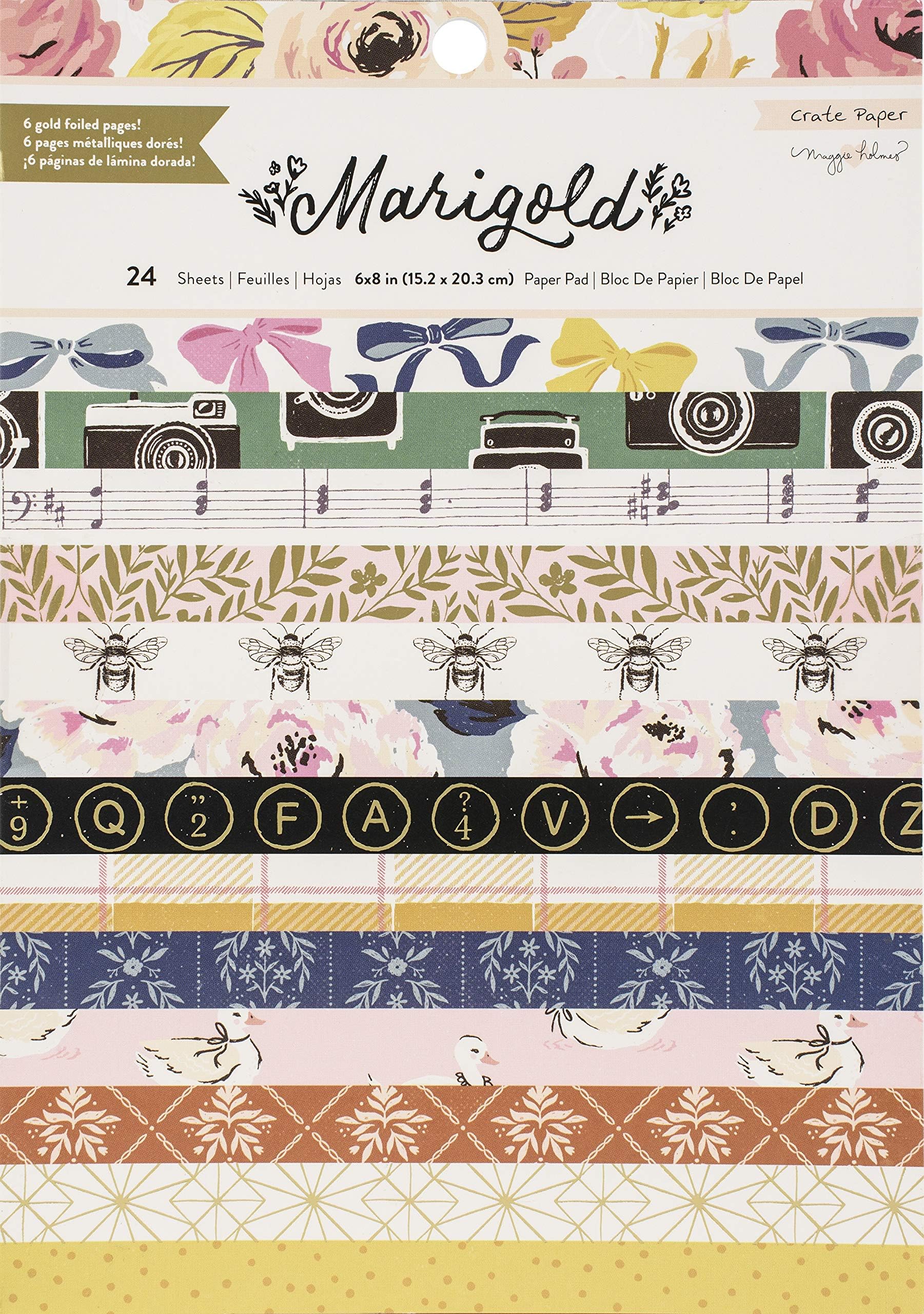 Crate Paper Paper PAD 6X8, Maggie Holmes Marigold