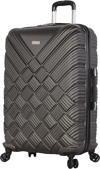 nicole miller basketweave luggage