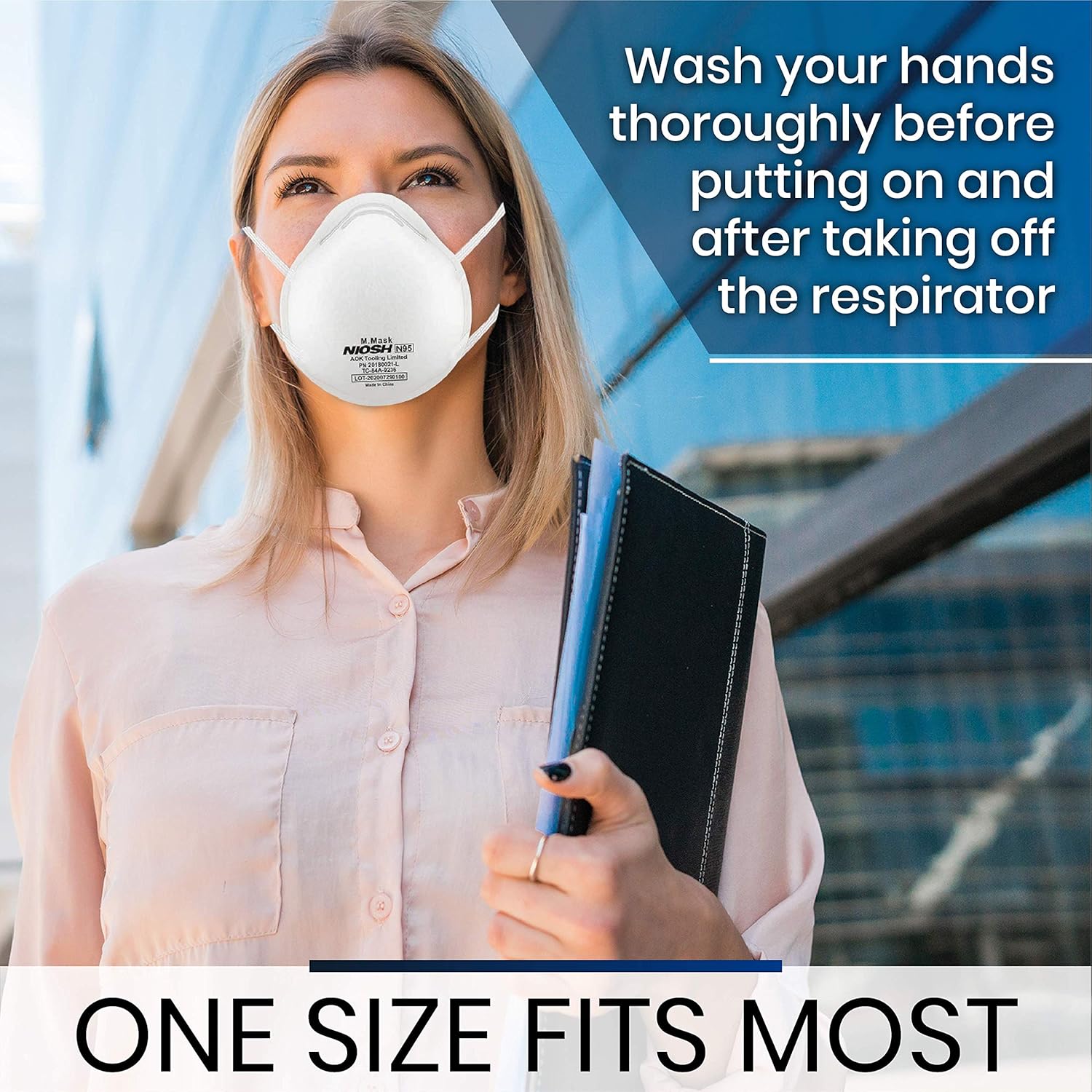 N95 Cup FACE MASK Filtration Mask - Liquid and Dust Proof Face Protection - 5 Pack: Industrial & Scientific
