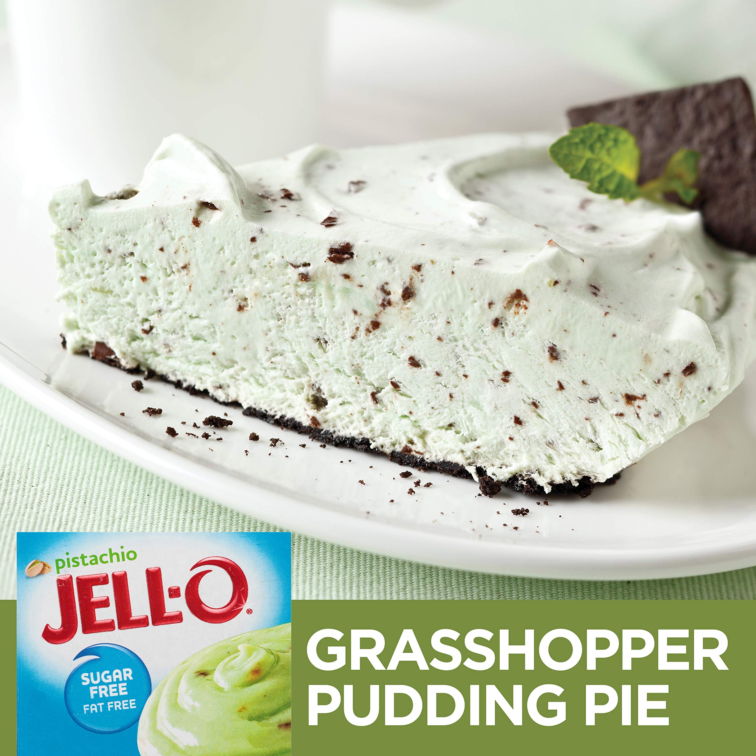 JELLO Pistachio Instant Pudding & Pie Filling Mix (10z Boxes, Pack of
