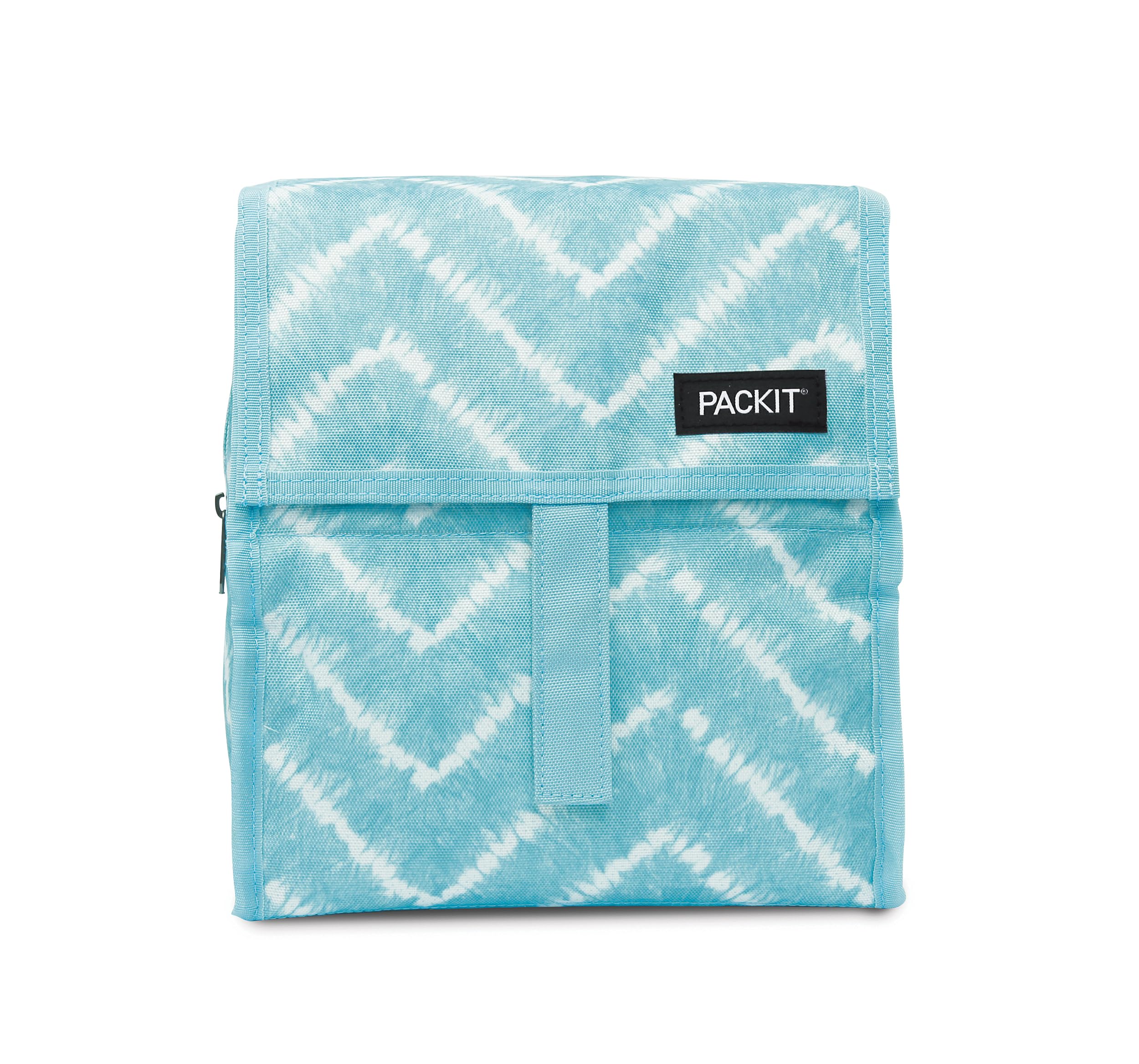 Photo 1 of Freezable Lunch Bag, Aqua Tie Dye