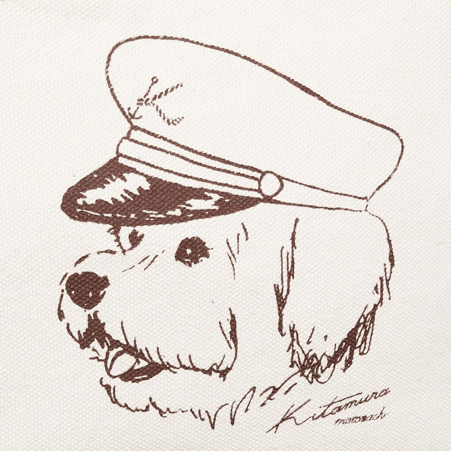 キタムラ 犬イラスト トートバッグ Zh0432 アイボリー 白 Kitamura キタムラ トートバッグ Amazon