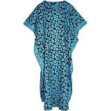 thumbnail image 2 of Beautybatik Women's Tie Dye Kaftan Dress - Plus Size Bohemian Maxi 2 of 14