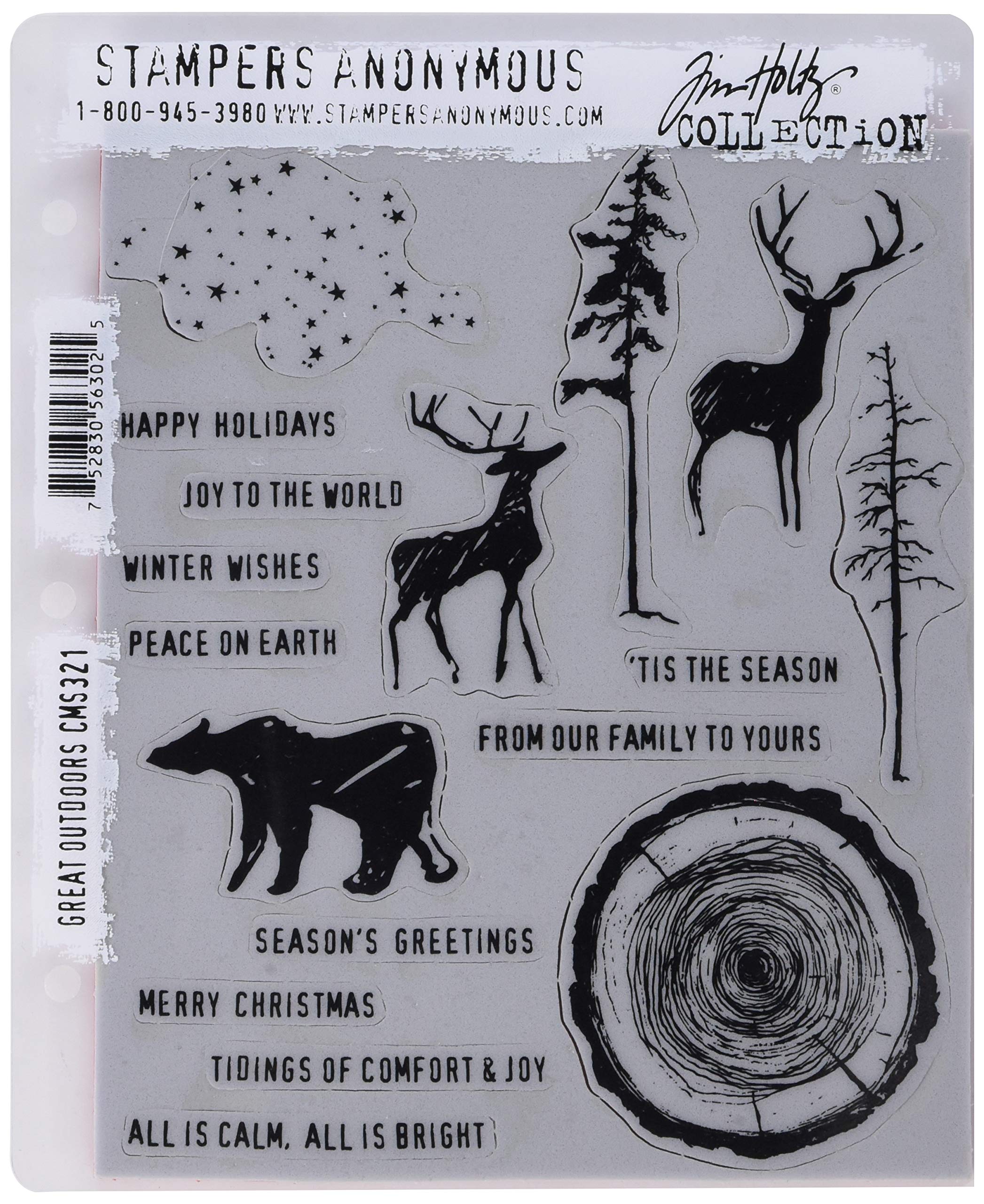 Stampers Anonymous Tim Holtz Cling Stamps, Multi-Colour, 22.86 x 17.78 x 0.76 cm