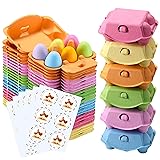 Half Dozen Egg Cartons 30 Pack, Colorful Blank