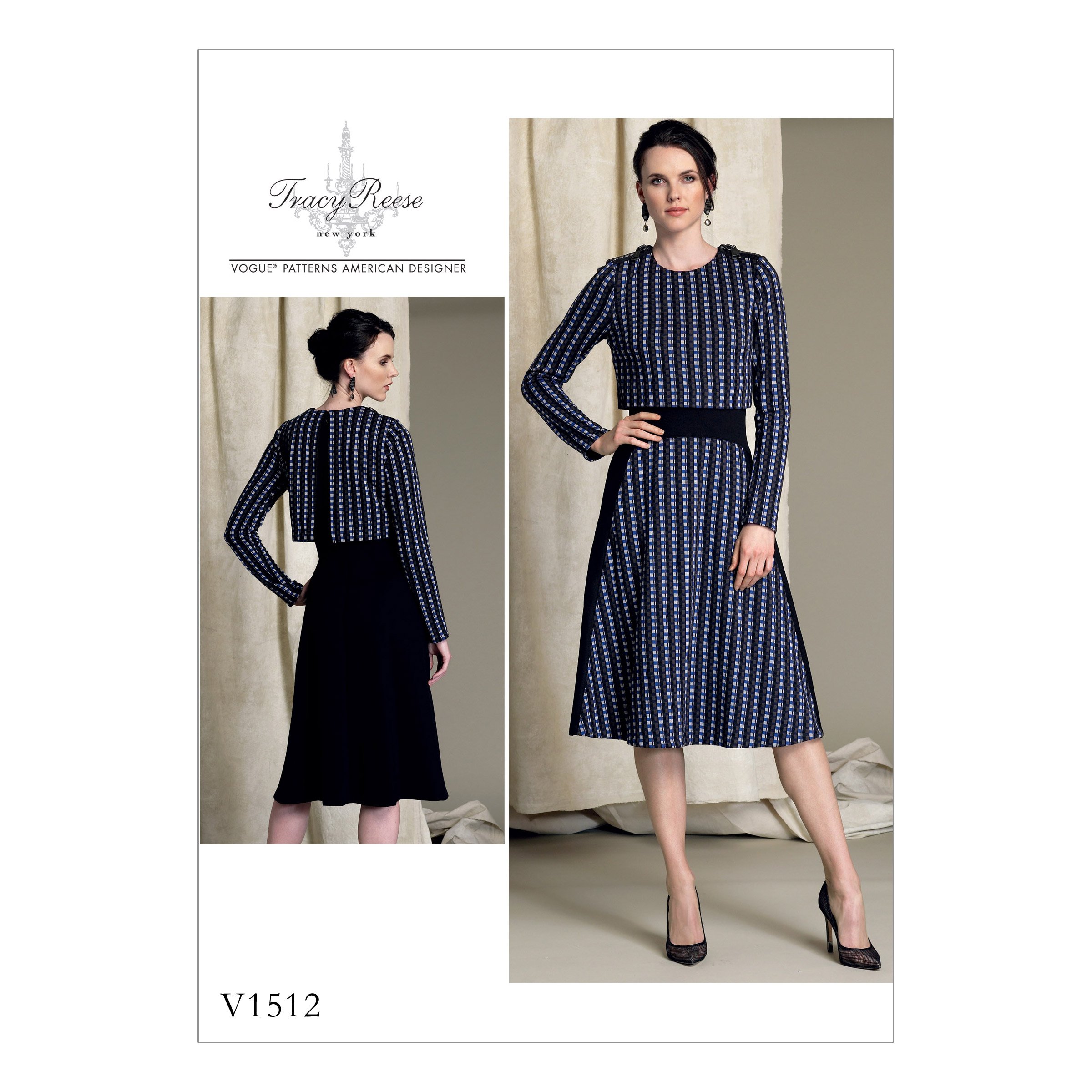 Vogue Patterns 1512 A5,Misses Dress,Sizes 6-14, Tissue, Multicoloured, 20 x 0.5 x 25 cm