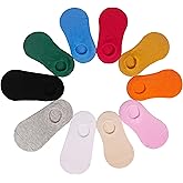 Jagrove Kids Ankle Socks, Low Cut Cotton Socks Colorful Anti Slip No Show Socks for 2-12 Years Boys Girls, 10 Pairs