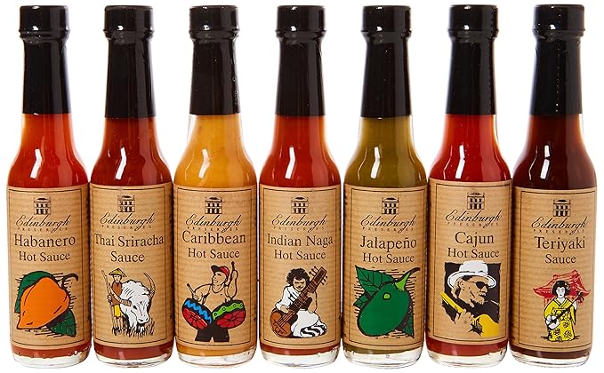Edinburgh Preserves Hot Spicy Sauces Amazon Co Uk Grocery