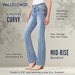 WallFlower Women's InstaStretch Luscious Curvy