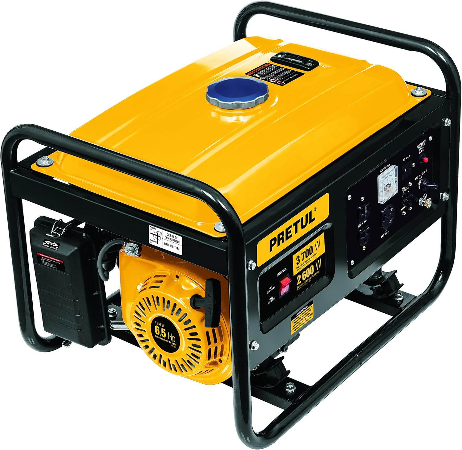 Pretul GEN26P, Generador eléctrico a gasolina, 3 700 W Herramientas y Mejoras Pretul GEN26P, Generador eléctrico a gasolina, 3 700 W Herramientas y Mejoras