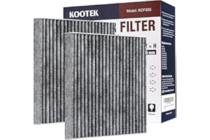 Kootek Cabin Air Filter with Activated Carbon, 2pcs Car Automotive Replacement Passenger Compartment Air Filters for Toyota 4Runner, RAV4, Corolla, Camry, Highlander, Tundra, Subaru, CP285, CF10285