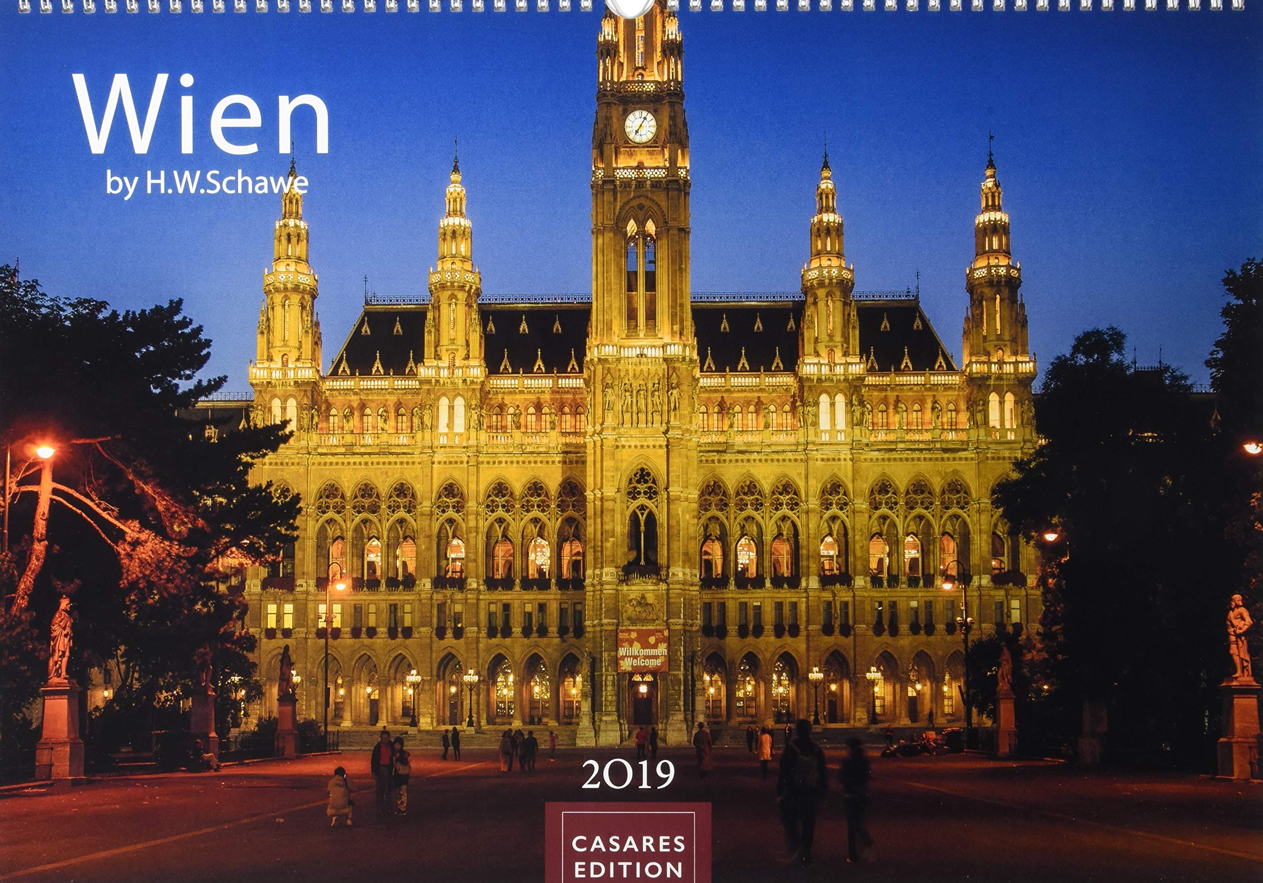 Wien 2019 L 50x35cm Kalender – Wandkalender, 1. März 2018 H.W. Schawe 