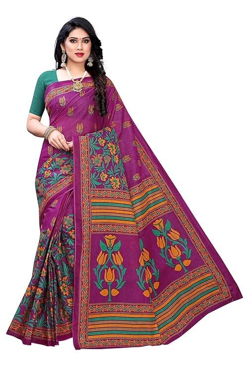 Women's Pure Cotton Saree Without Blouse(SH- Pure Cotton 100%1057)