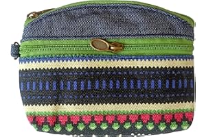 YHmyok Coin Purse for Women Cute Small Wallets Change Purse Coin Pouch (denim green)