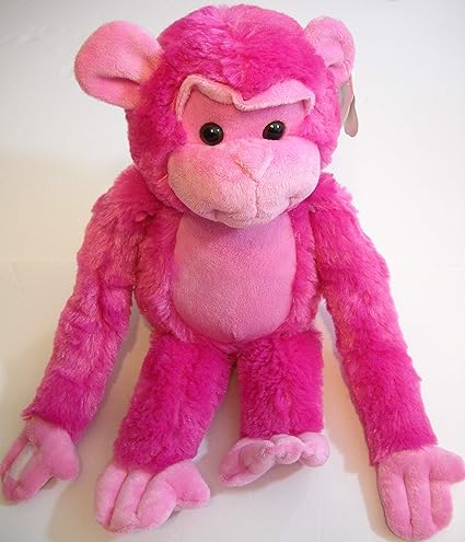 pink monkey plush toy