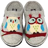 HAFLINGER AR Olivia motif Wool Slipper Mule