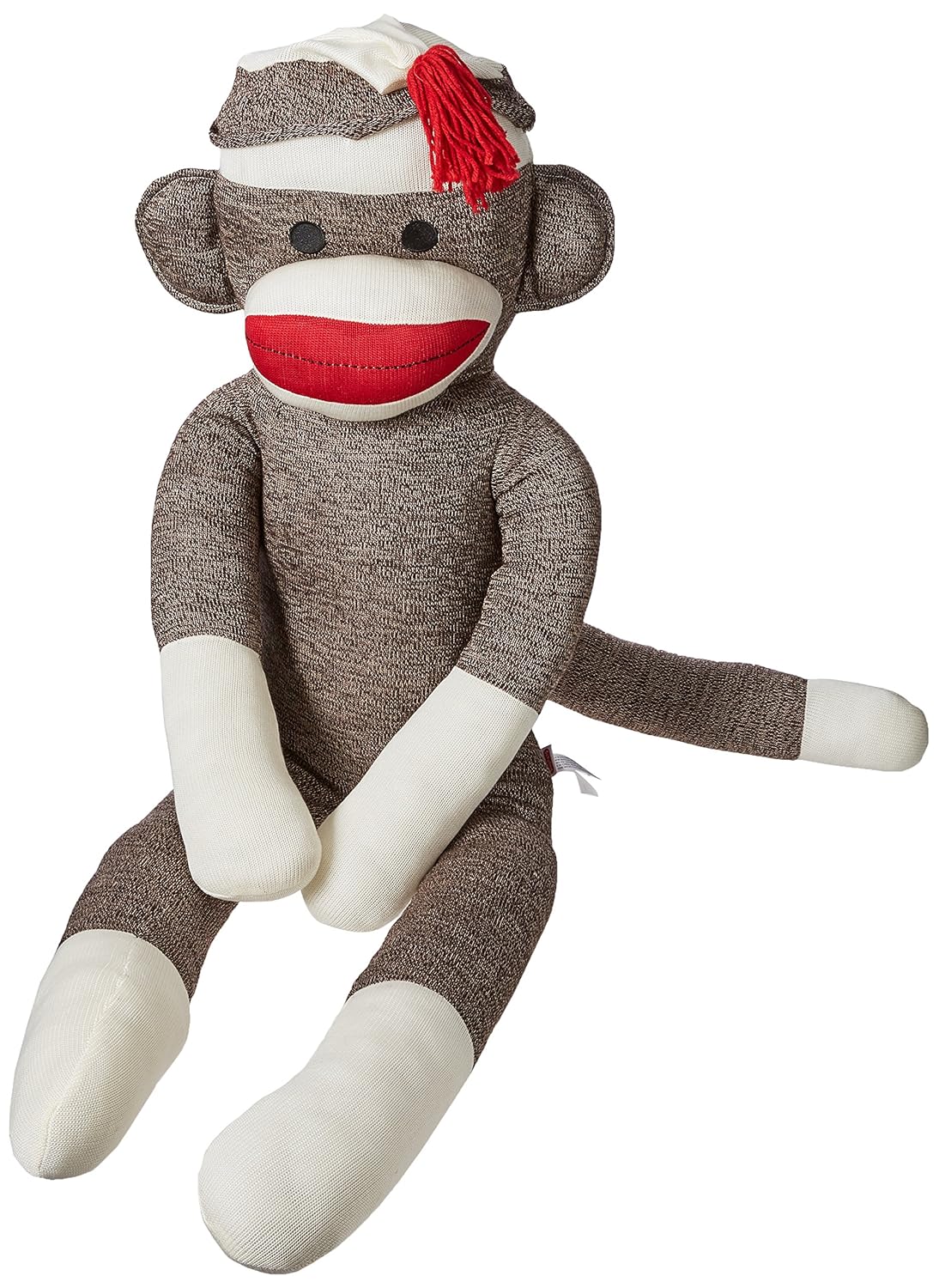 sock monkey teddy bear