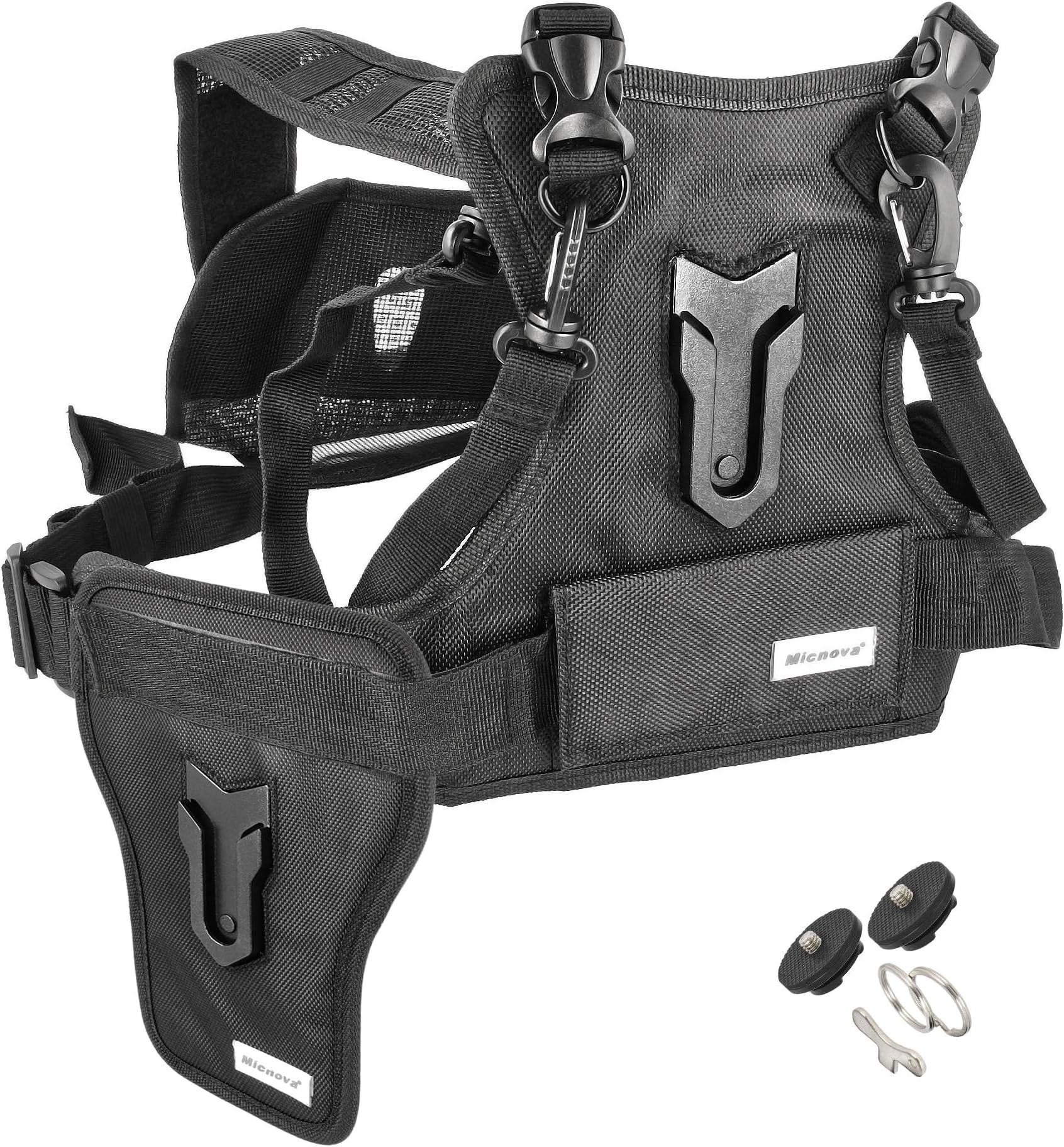 Minadax MQ MSP01 Professional Universal Camera Harness Strap Camera Harness Vest for Event Photography and Reporter – with Cleaning Cloth – Holds up to 15 kg