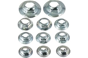APDTY 56495 Thread Cutting Nut Assortment - Universal 1/8, 3/16, 1/4, 5/32, 5/16