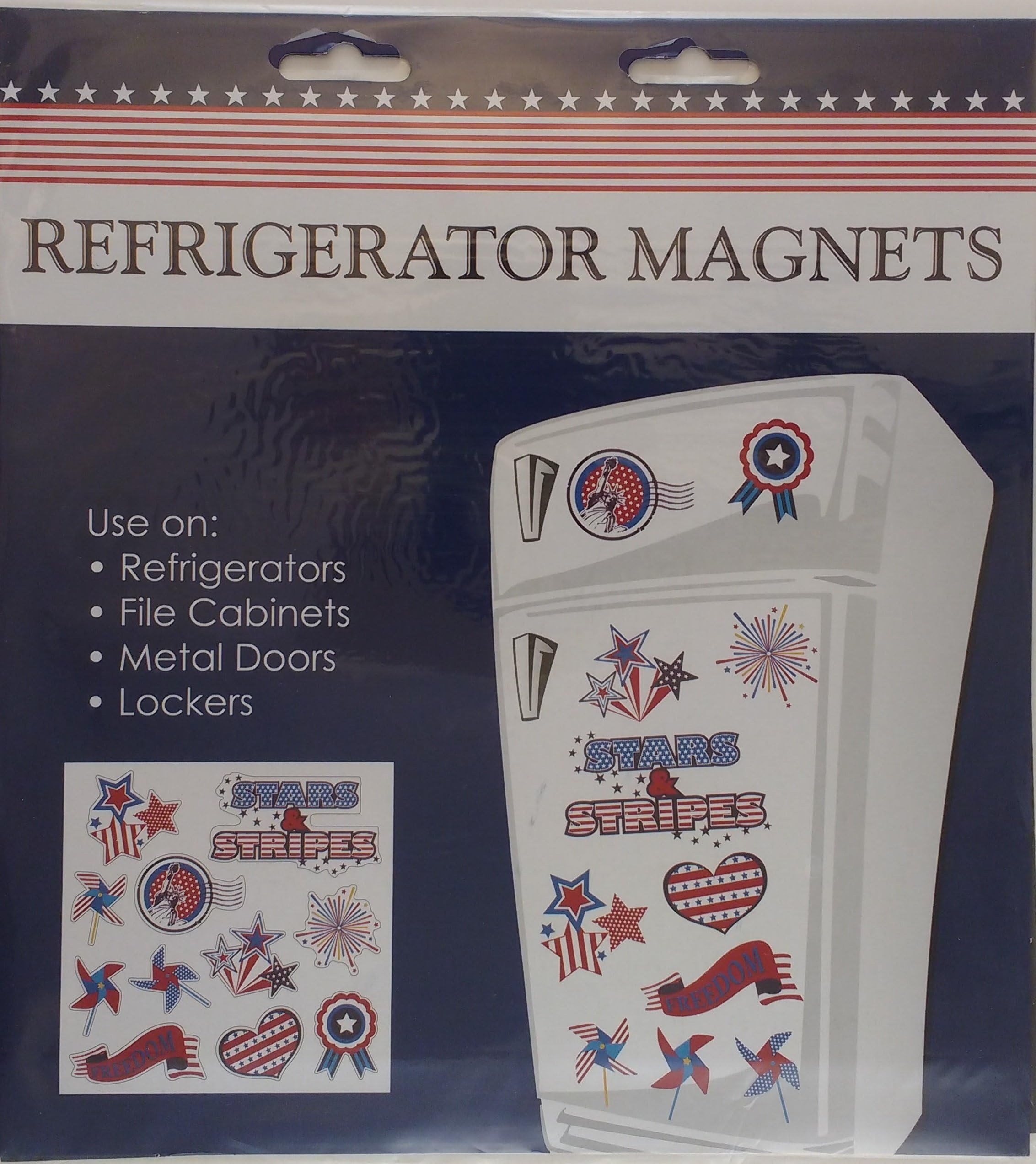 Patriotic Shaped Kitchen Magnets
