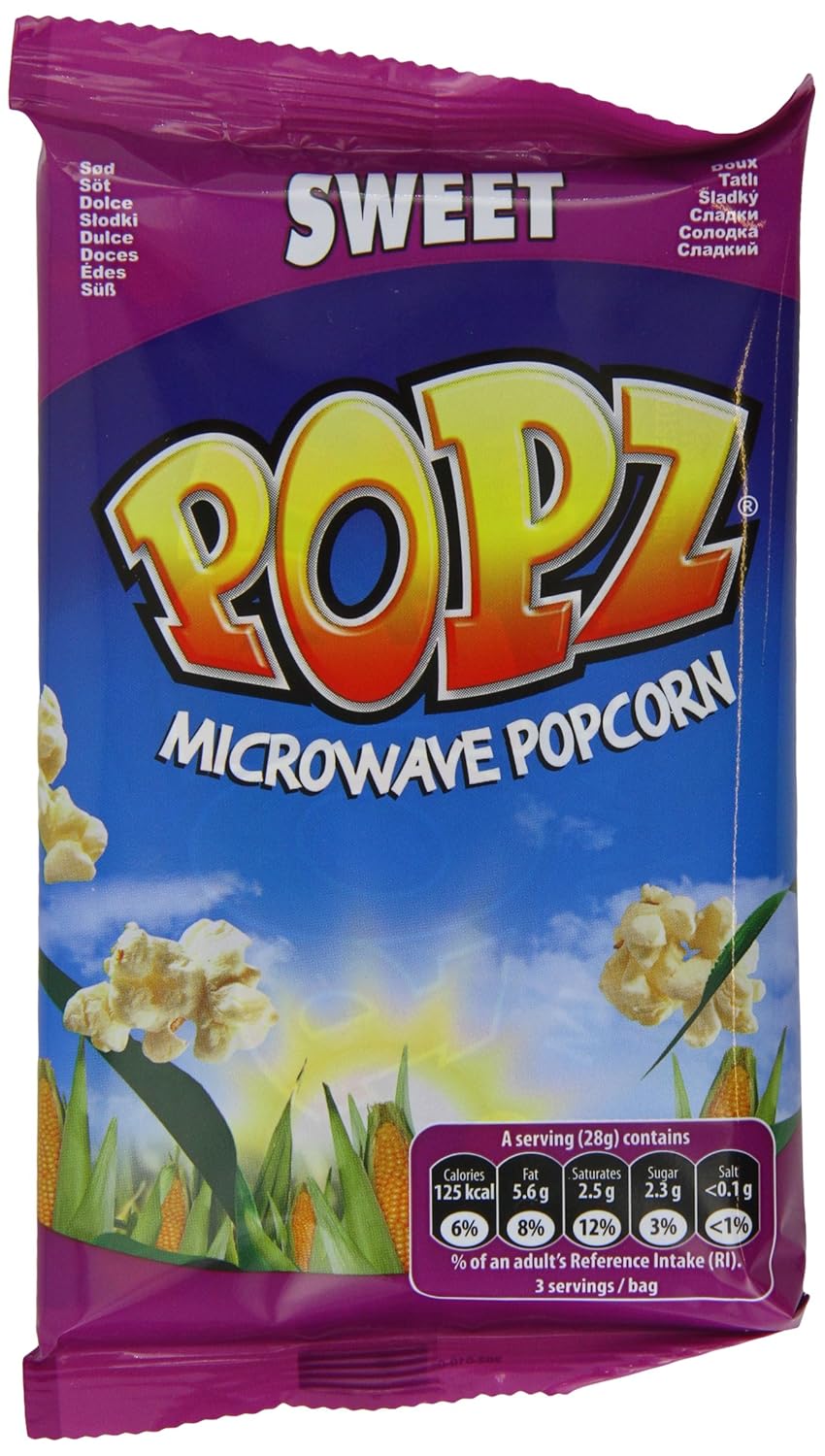 Popz Microondas palomitas dulces 15 x 100gram: Amazon.es ...
