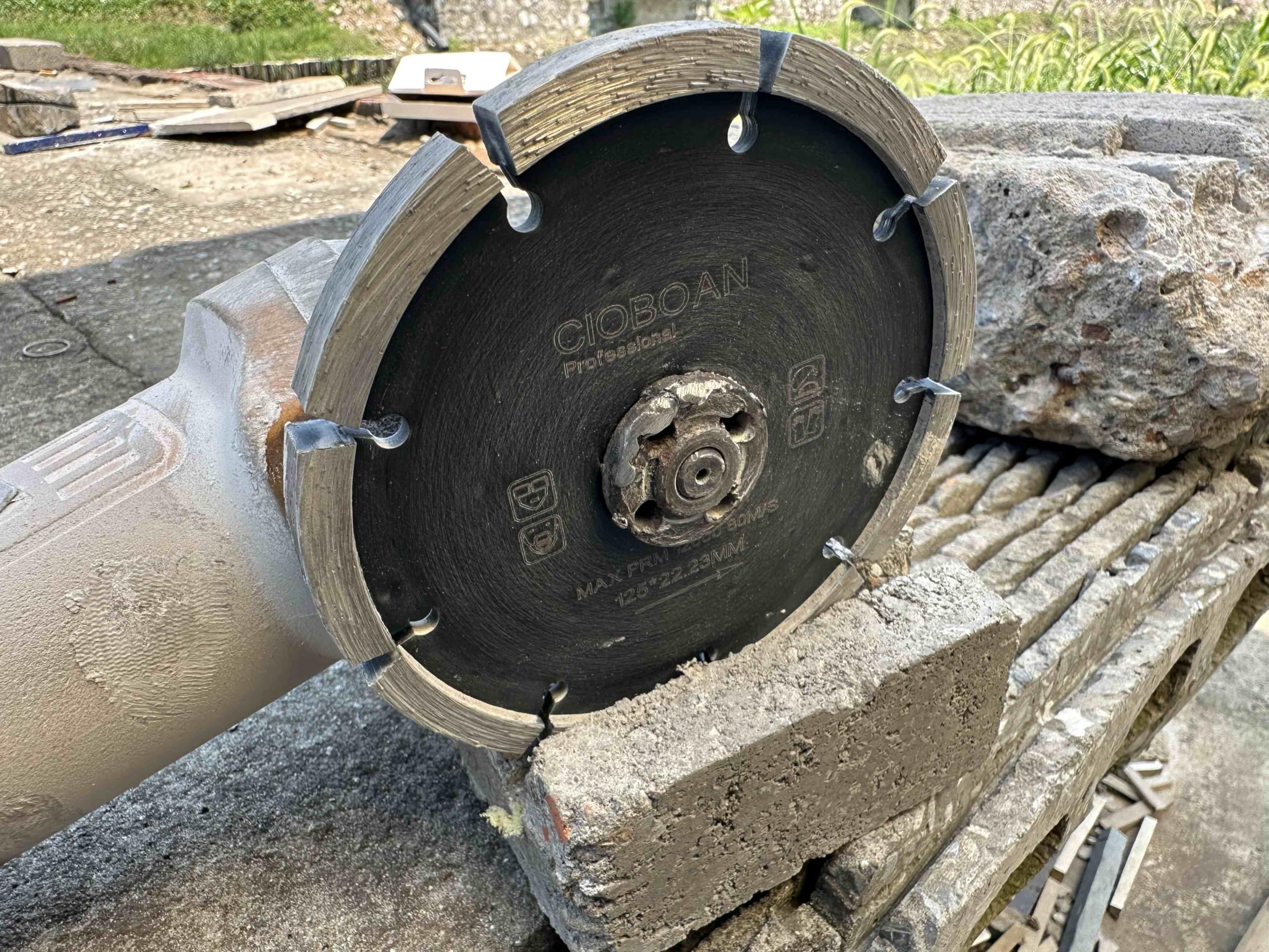 Breite 9.5 mm Fugenfrässcheib Profiqualität, Diamant Fugenfräser Frässcheibefür Mörtel Beton Mauerwerk und Putz. Durchmesser 125mm Breite 9.5 mm für Winkelschleifer Frässcheibe 8