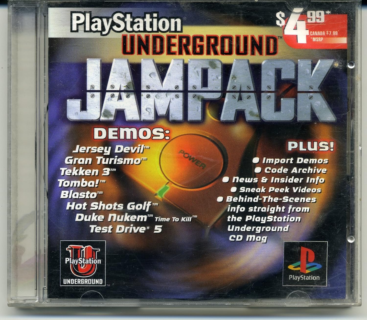 Jam Pack Underground Volume 1 PlayStation PlayStation Computer and